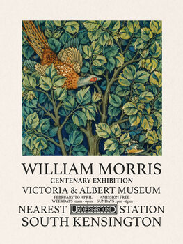 Leinwand Poster Cock Pheasant (Special Edition) - William Morris