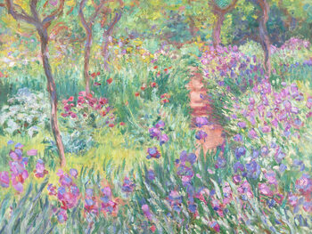 Konsttryck The Garden in Giverny - Claude Monet