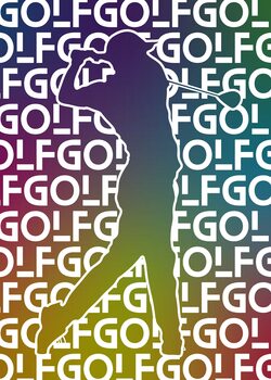 Illustration Golf Colorful Silhouette