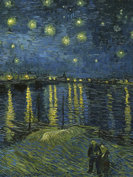 Obrazová reprodukce Starry Night over the Rhone (Portrait Edition) - Vincent van Gogh