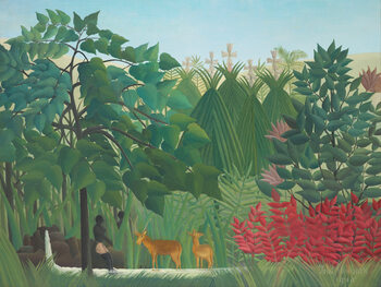 Obraz na plátně The Waterfall (Tropical Jungle) - Henri Rousseau
