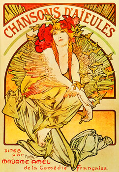 Illustrazione Chansons d'Aieules by Alphonse Mucha