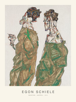 Obrazová reprodukce Devotion (Special Edition Male Portrait) - Egon Schiele