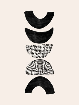Illustration Abstract Moons