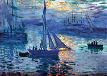 Lámina Sunrise by Claude Monet