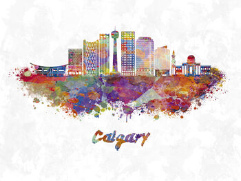 Illustration Calgary skyline