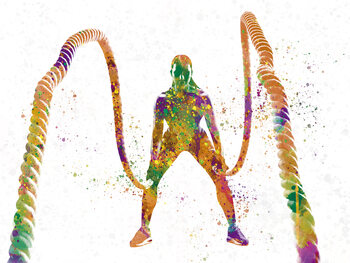 Kuva Fitness in watercolor