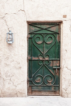 Umělecká fotografie Desert Home - Old Green Door