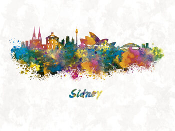 Illustration Sidney skyline