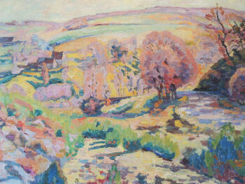 Canvas Print The Farm (Pastel Landscape) - Armand Guillaumin