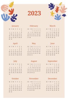 Year Calendars 2023