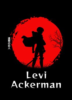 Umjetnički plakat Levi Japanese Silhouette
