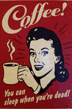 Canvas Print Coffe Vintage Poster