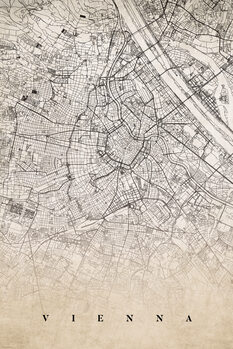 Mapa Historic Vienna