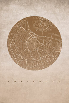 Mapa Retro Amsterdam