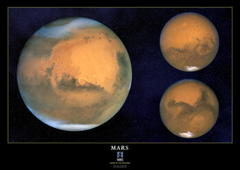 Canvas Print Mars, Solar System, Space, Galaxy, Nasa, ESA, Hubble