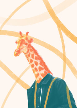 Illustration Giraffe Dude