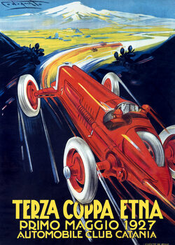 Canvas Print 1927 ITALY Coppa Etna