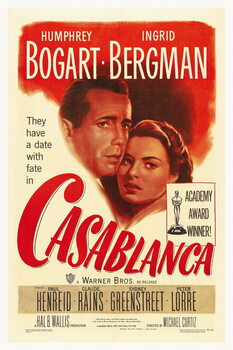 Ilustrace Casablanca (Vintage Cinema / Retro Theatre Poster)