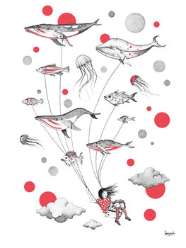 Ilustracja Swing Whales