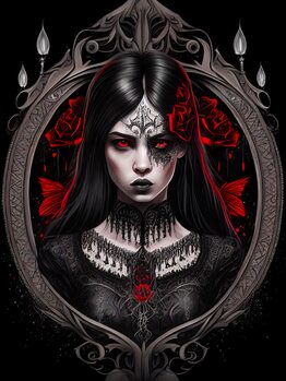 Ilustrácia Gothic Beauty