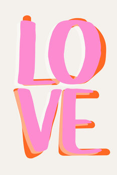 Ilustracja Popart - Love