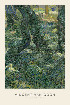 Illustration The Undergrowth (Rustic Woodland Trees) - Vincent van Gogh