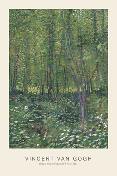 Ilustracja Trees & Undergrowth (Rustic Woodland) - Vincent van Gogh