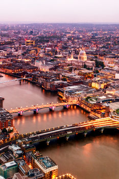 Art Photography View of City of London at Nightfall
