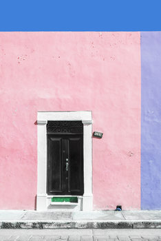 Art Photography 124 Street Campeche - Pink & Purpe Wall