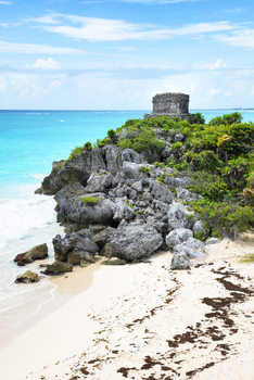 Fotográfia Tulum Ruins along Caribbean Coastline