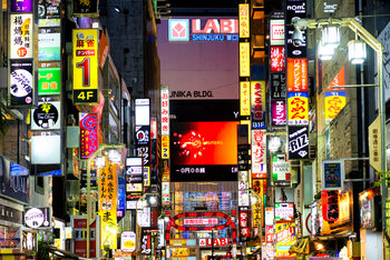 Taide valokuvaus Shinjuku Tokyo II