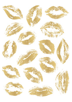 Golden Kisses Fototapet
