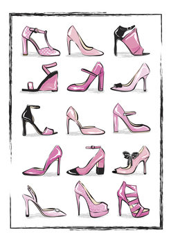Illustration Pink Shoes