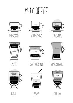 Ilustratie My coffee