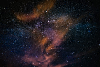 Kunstfotografi Details of Milky Way of St-Maria multicolour graded with clouds