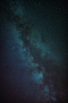 Konstfotografering Astrophotography of blue Milky Way III