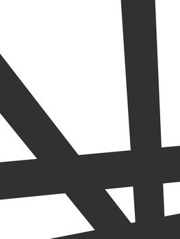 Plakát Black lines on white