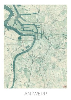 Mapa Antwerp