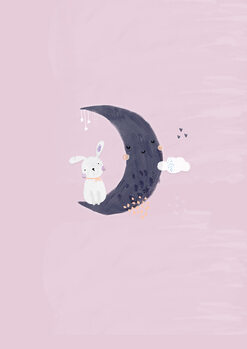 Illustration Baby girl bunny