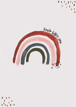 Ilustratie Smile little one rainbow portrait