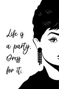 Art Print Audray Quote