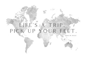 Map Life's a trip world map