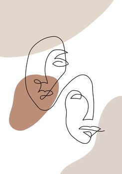 Ilustração Two faces