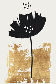 Art Print Black Poppy