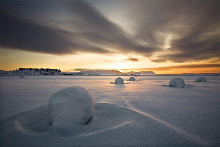 Kunstfotografie Snow bales