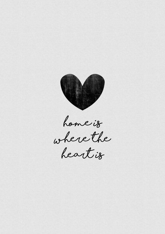 Ilustratie Home Is Where The Heart Is