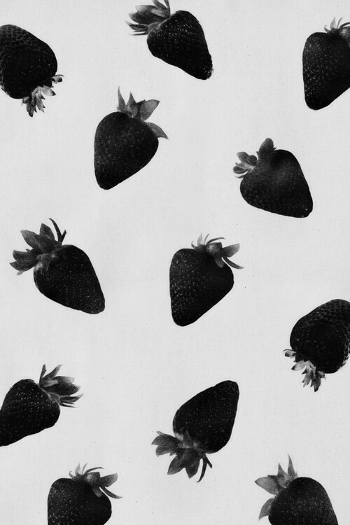 Valokuvatapetti Black strawberries