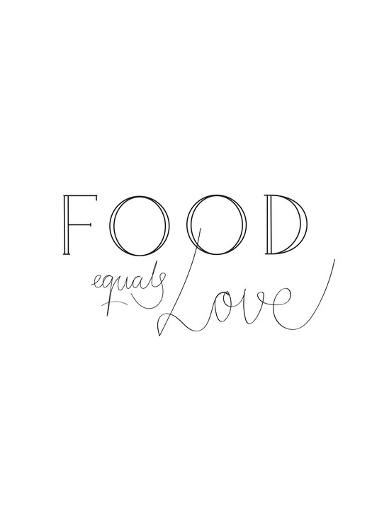 Illustration Food is Love