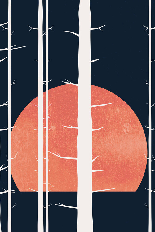 Illustration Forest Fairytales BLEU